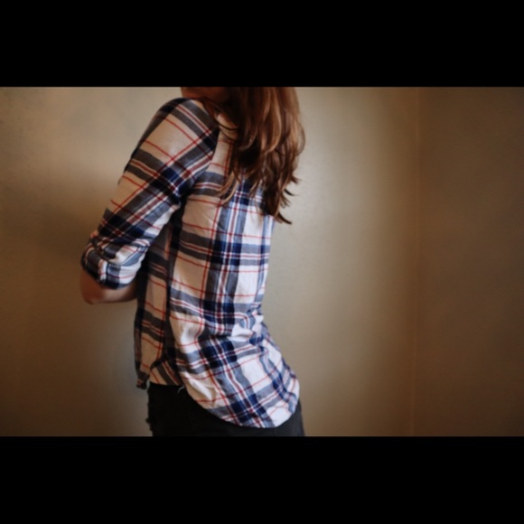 Red white and blue flannel - Picture 4 of 6